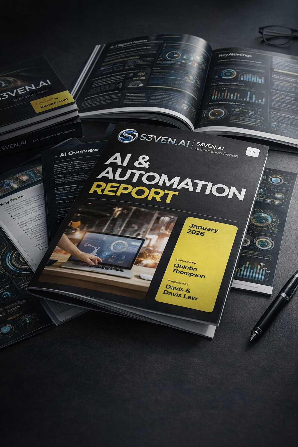 The S3VEN.AI AI & Automation Report, printed and prepared for a client